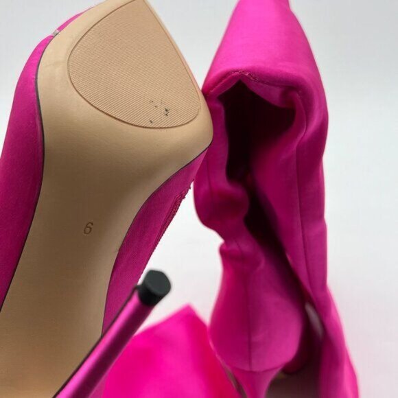 Womens Knee High Boots High Heels Elegant Pointy Toe Stilettos Boot - Picture 5 of 7